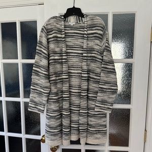 Thick J.Jill striped cardigan